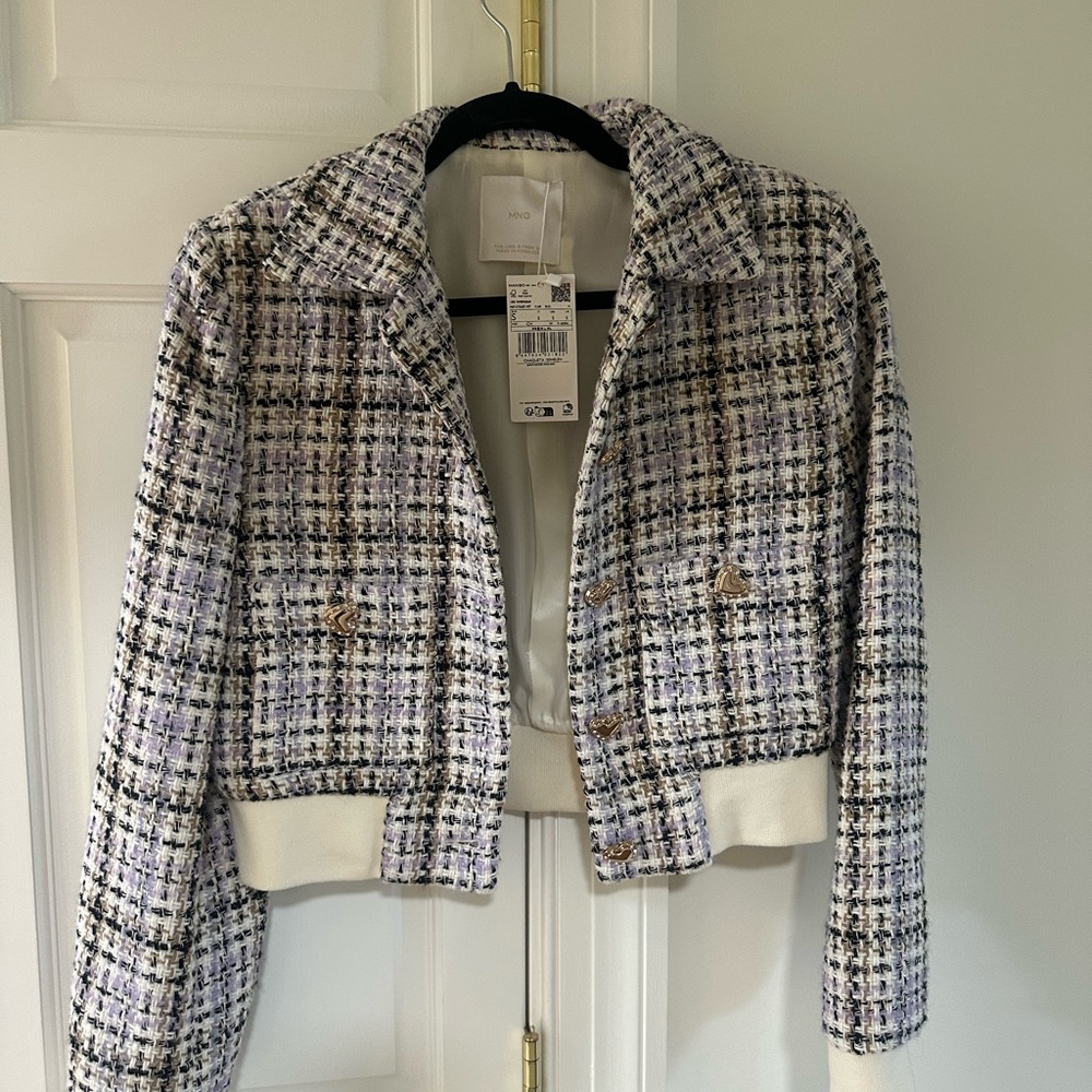 Mango Tweed Jacket. Small. New with tags